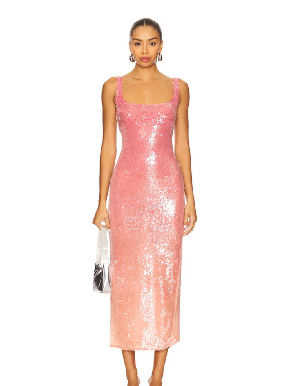 Solene Maxi Dress in Pink & Orange Ombre